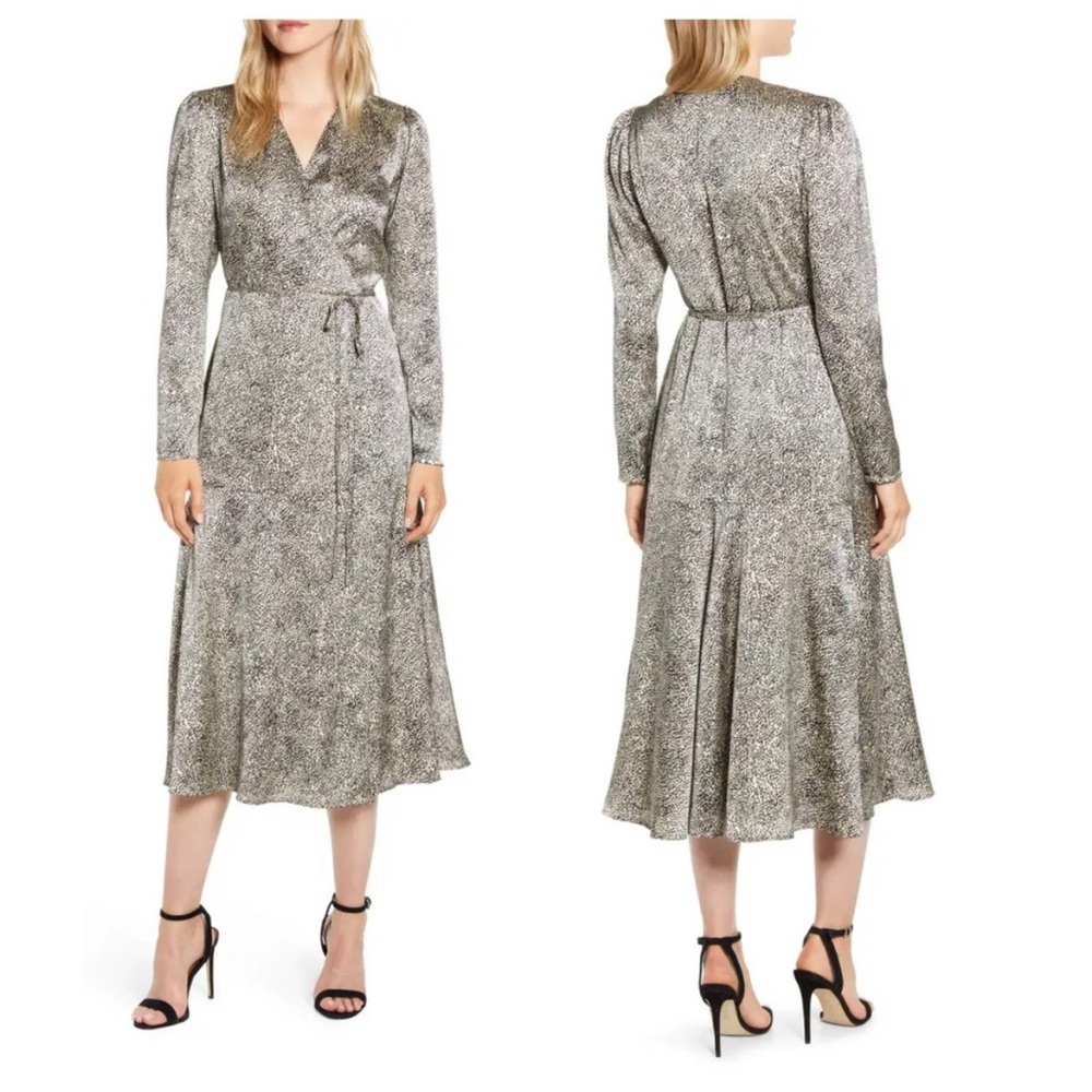 [Rachel Parcell] Animal Print Wrap Dress- Size XS